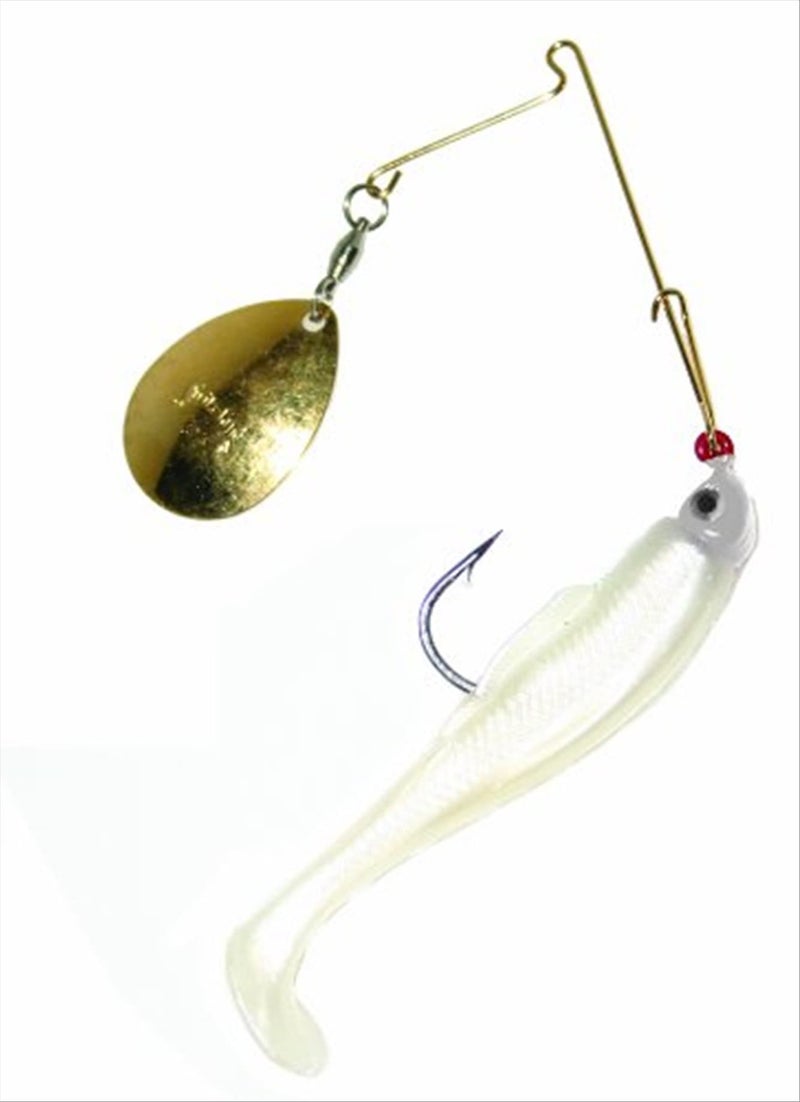 Strike King Redfish Magic Saltwater Spinnerbait (Pearl/Pearl Head, 0.25-Ounce)
